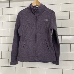 The North Face Purple Zip Up Sweatshirt